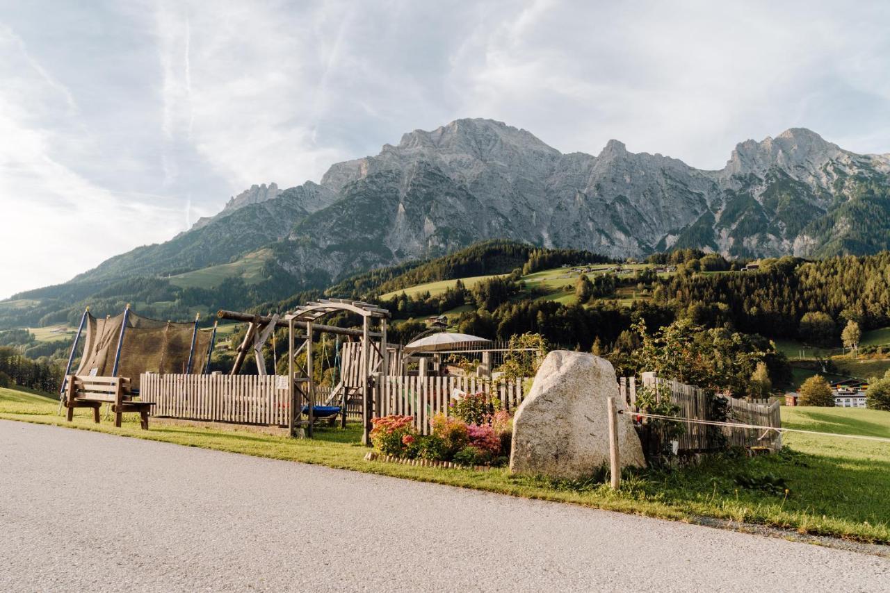 Ferienwohnung Obergrundhof Leogang Exterior foto