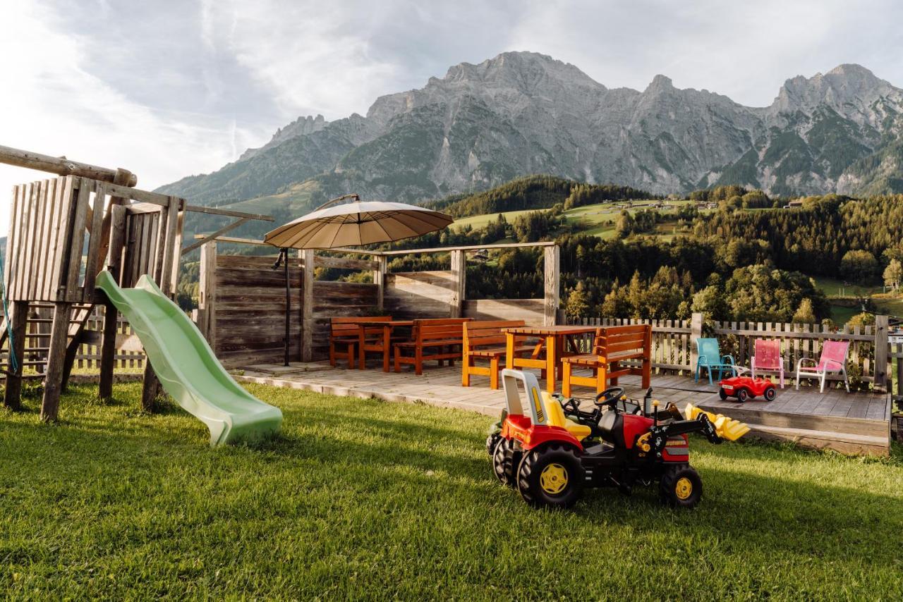 Ferienwohnung Obergrundhof Leogang Exterior foto